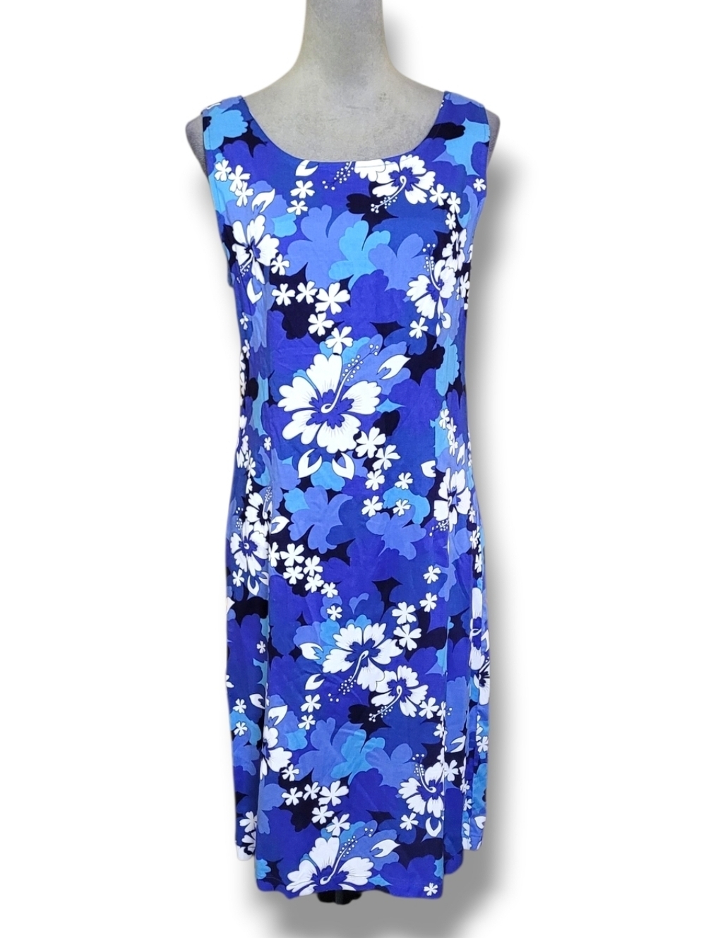 Go Native Sleeveless Tropical Rayon Dress Size L